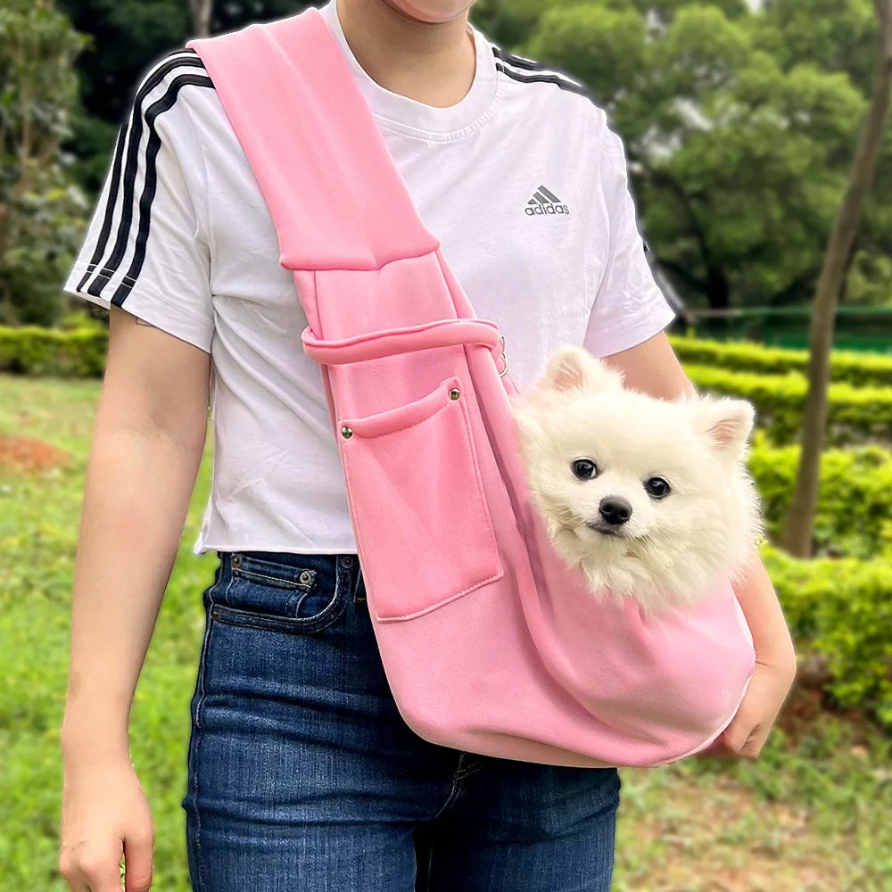 Quilted Cat Carrier Sling – Warm Winter Travel Bag