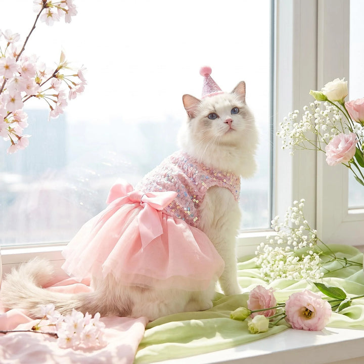 Princess Sequin Tulle Dog Dress