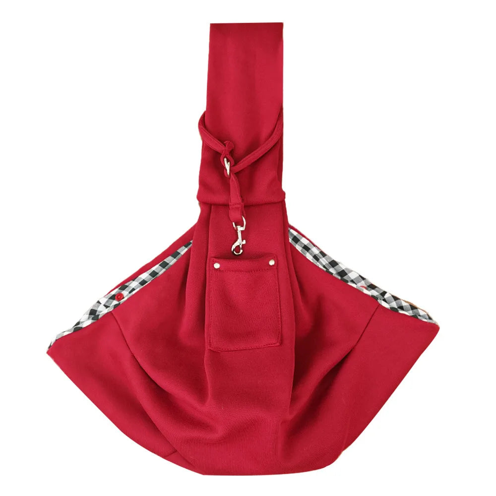Quilted Cat Carrier Sling – Warm Winter Travel Bag