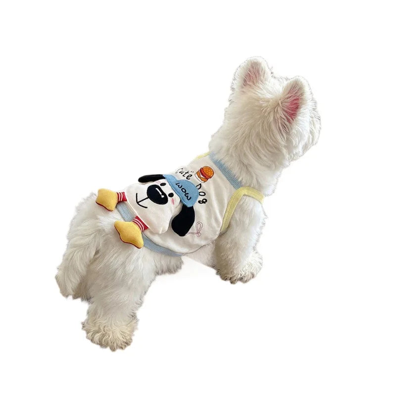Ice Cream Print Pet Vest Dress