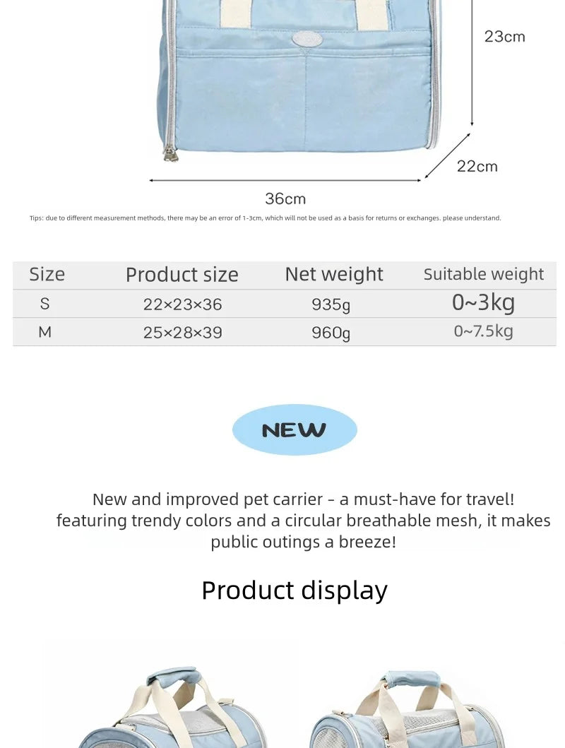 Airline-Approved Pet Travel Carrier Bag