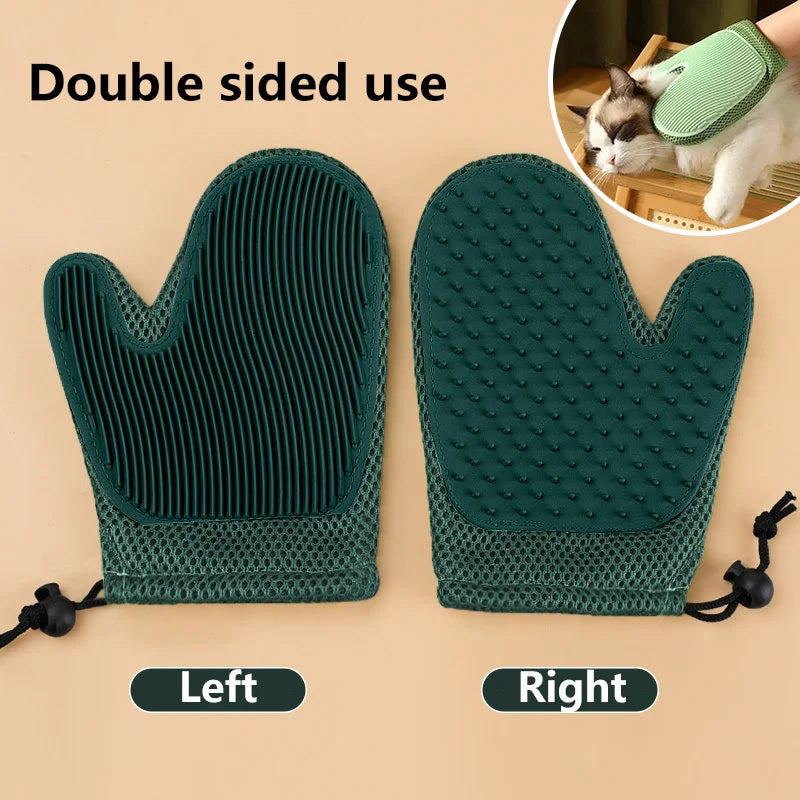 Pet Grooming Glove – Gentle Massage Hair Remover