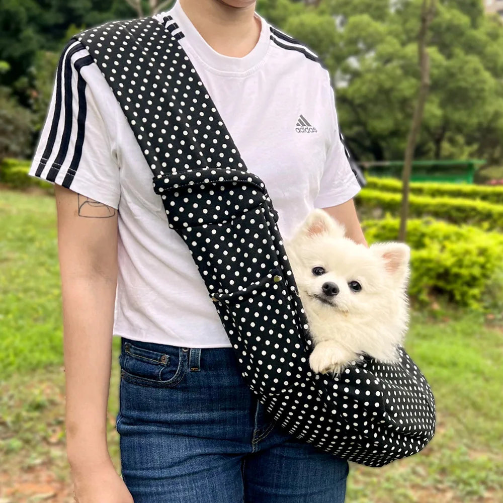 Quilted Cat Carrier Sling – Warm Winter Travel Bag