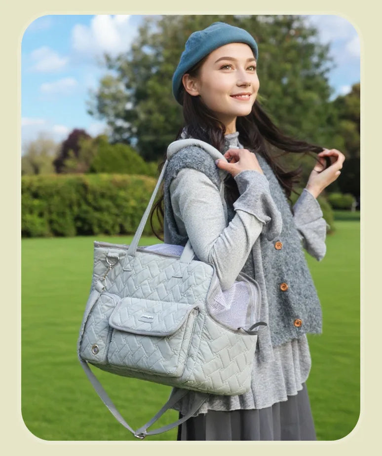 Breathable Mesh Pet Travel Tote Bag