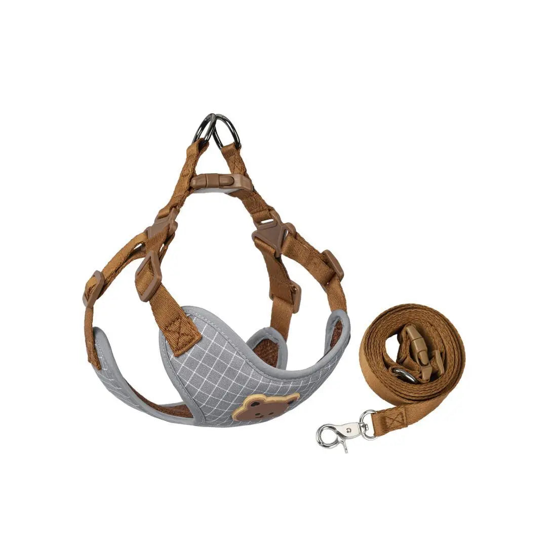 Breathable Dog Harness & Leash Set – Small Breeds