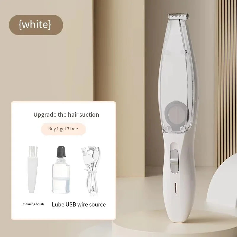 2-in-1 Pet Hair Clipper with Vacuum – Grooming Kit