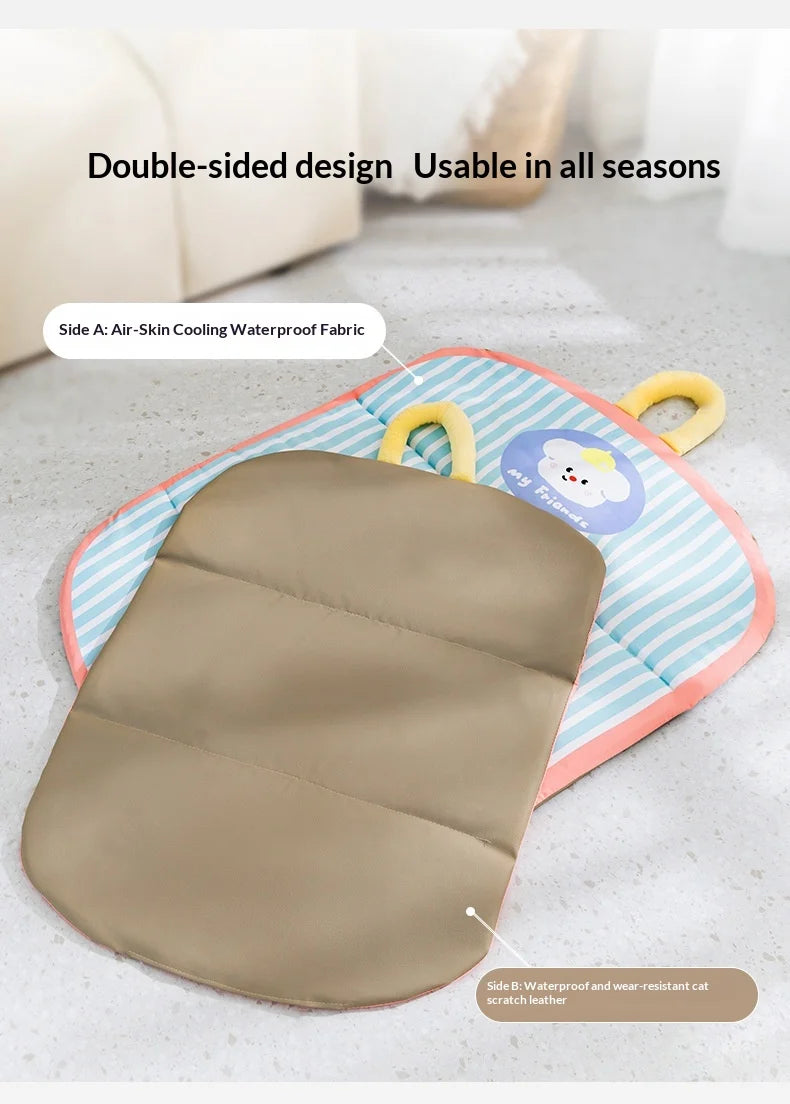Foldable Double-Sided Pet Cooling Pad – Waterproof Mat