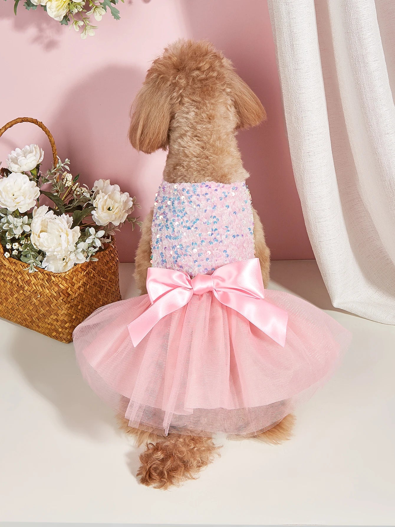 Princess Sequin Tulle Dog Dress
