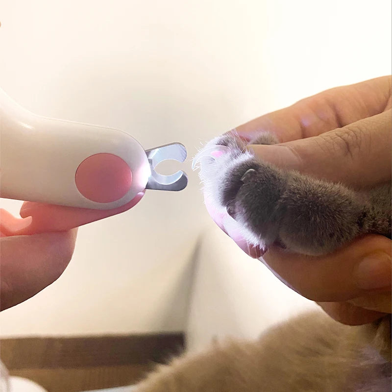 LED Light Pet Nail Clipper – Safety Lock Trimmer