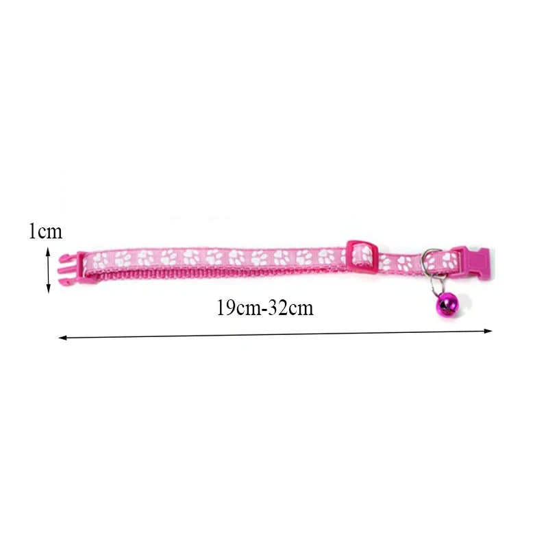 Colorful Cat Collar with Bell – Adjustable & Cute