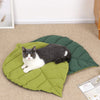 Leaf-Shape Cat Mattress – Reversible Pet Floor Mat