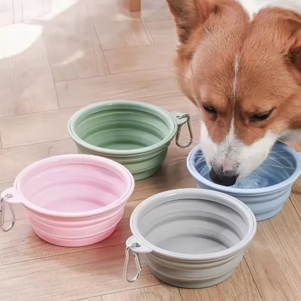 Foldable Silicone Travel Pet Bowl