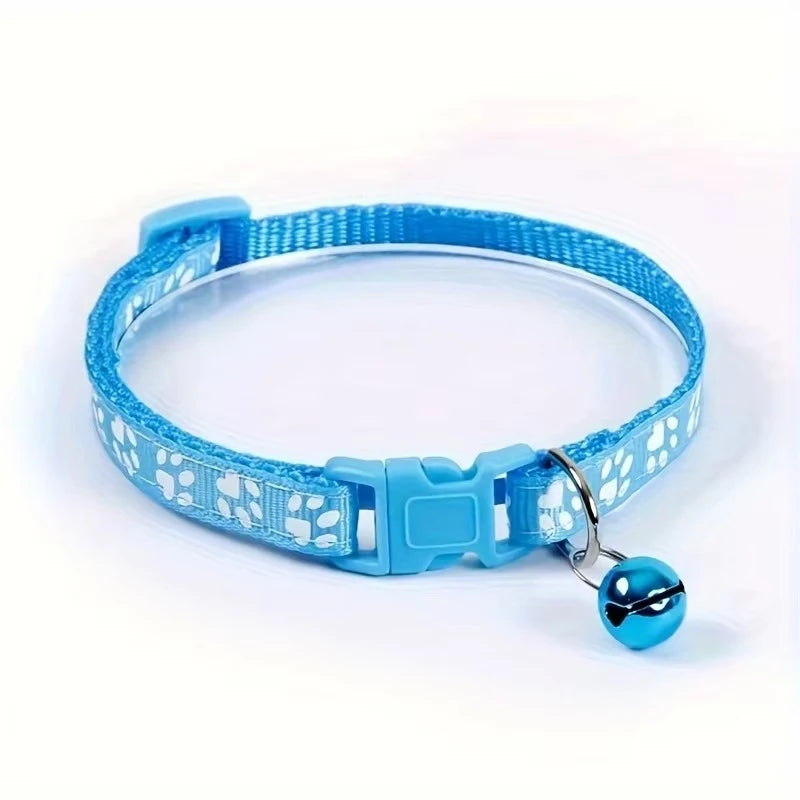 Colorful Cat Collar with Bell – Adjustable & Cute