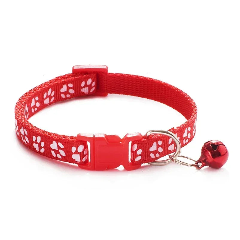 Colorful Cat Collar with Bell – Adjustable & Cute
