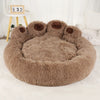 Fluffy Winter Dog Bed – Plush Basket for Small to Large Pets