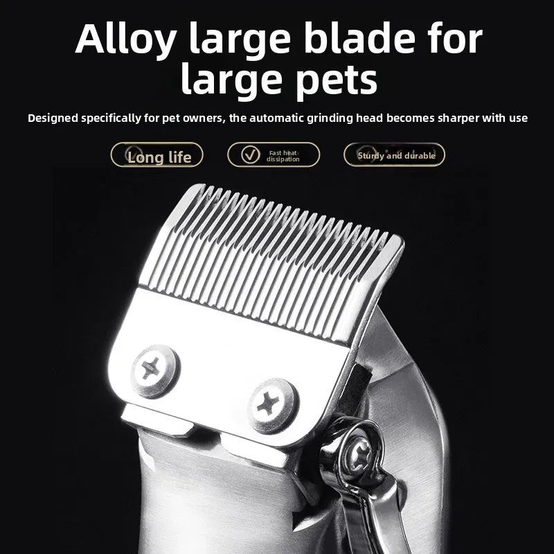 Cordless Dog Clippers – High-Power Grooming Shaver with LCD
