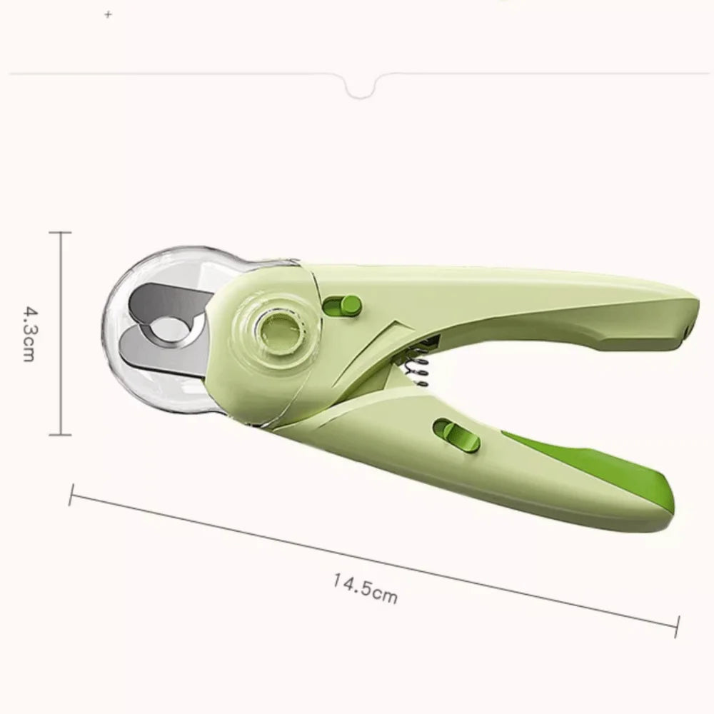 Anti-Splash Pet Nail Clipper – 3-in-1 LED Trimmer