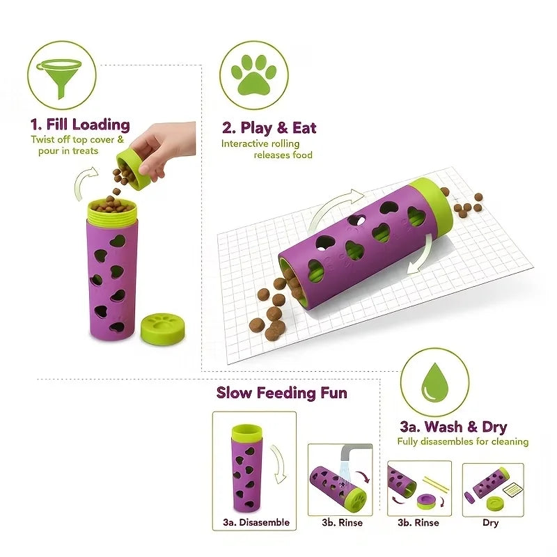 Interactive Slow Feeder Treat Dispenser