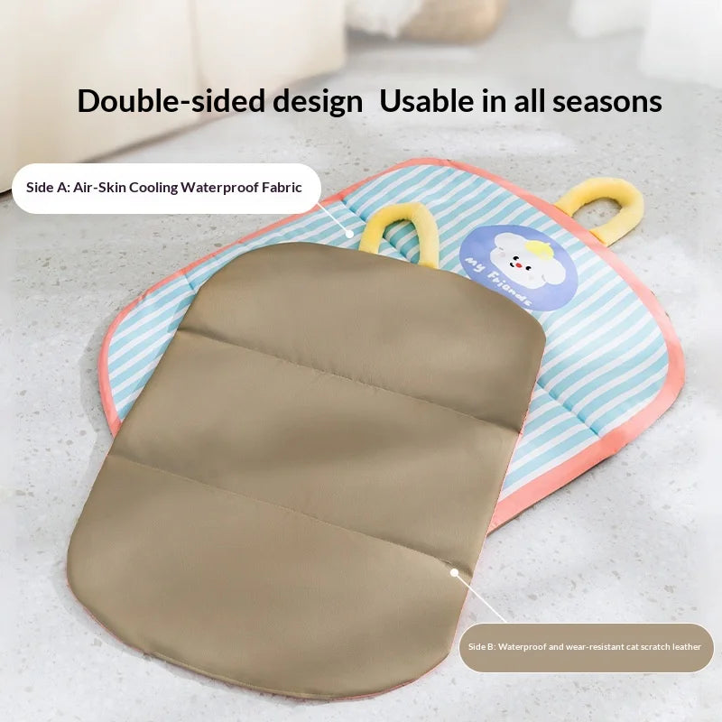 Foldable Double-Sided Pet Cooling Pad – Waterproof Mat