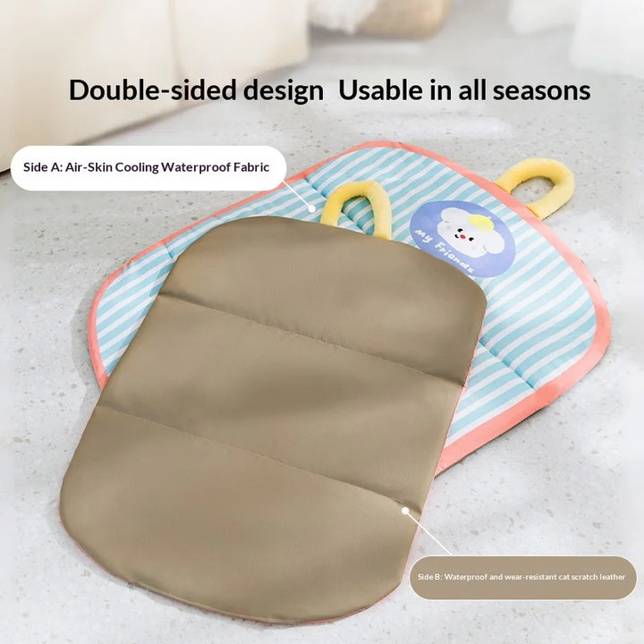 Foldable Double-Sided Pet Cooling Pad – Waterproof Mat