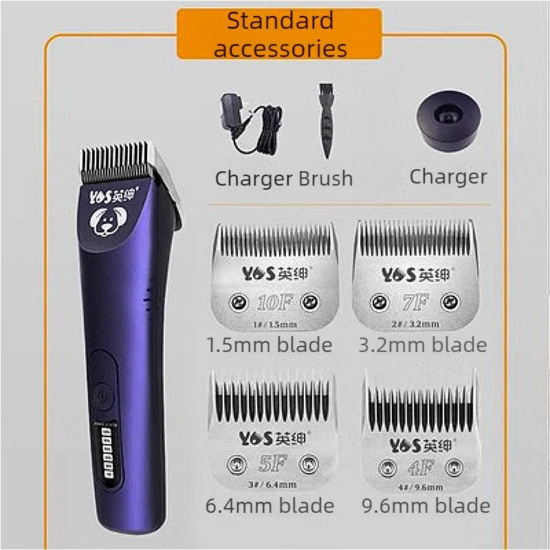 Silent Pet Hair Trimmer – Portable High-Power Clipper