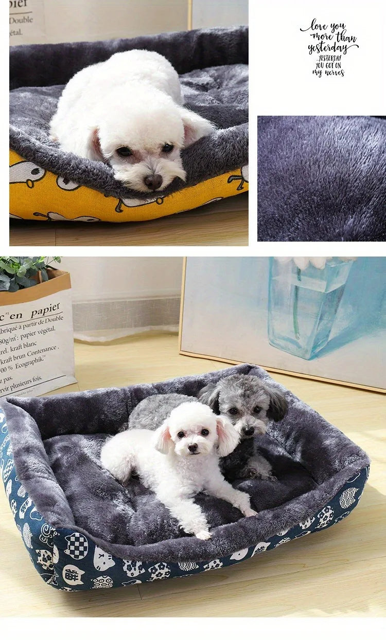 Cozy Dog Sofa Bed – Basket Mat for Small to Large Pets