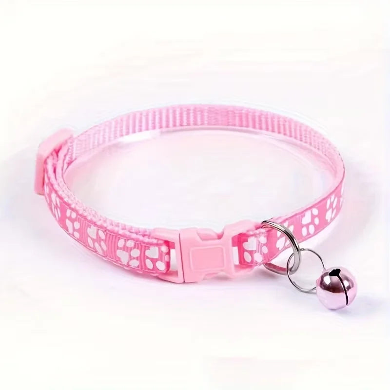 Colorful Cat Collar with Bell – Adjustable & Cute