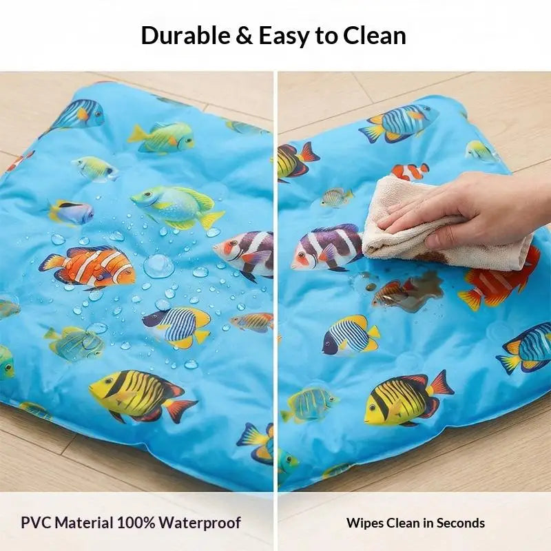 Self-Cooling Pet Ice Gel Pad – Non-Toxic Summer Bed