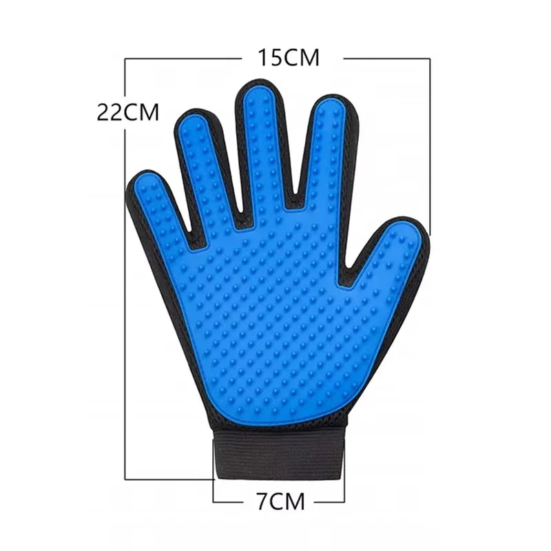 Pet Grooming Glove – Deshedding Brush for Cats & Dogs