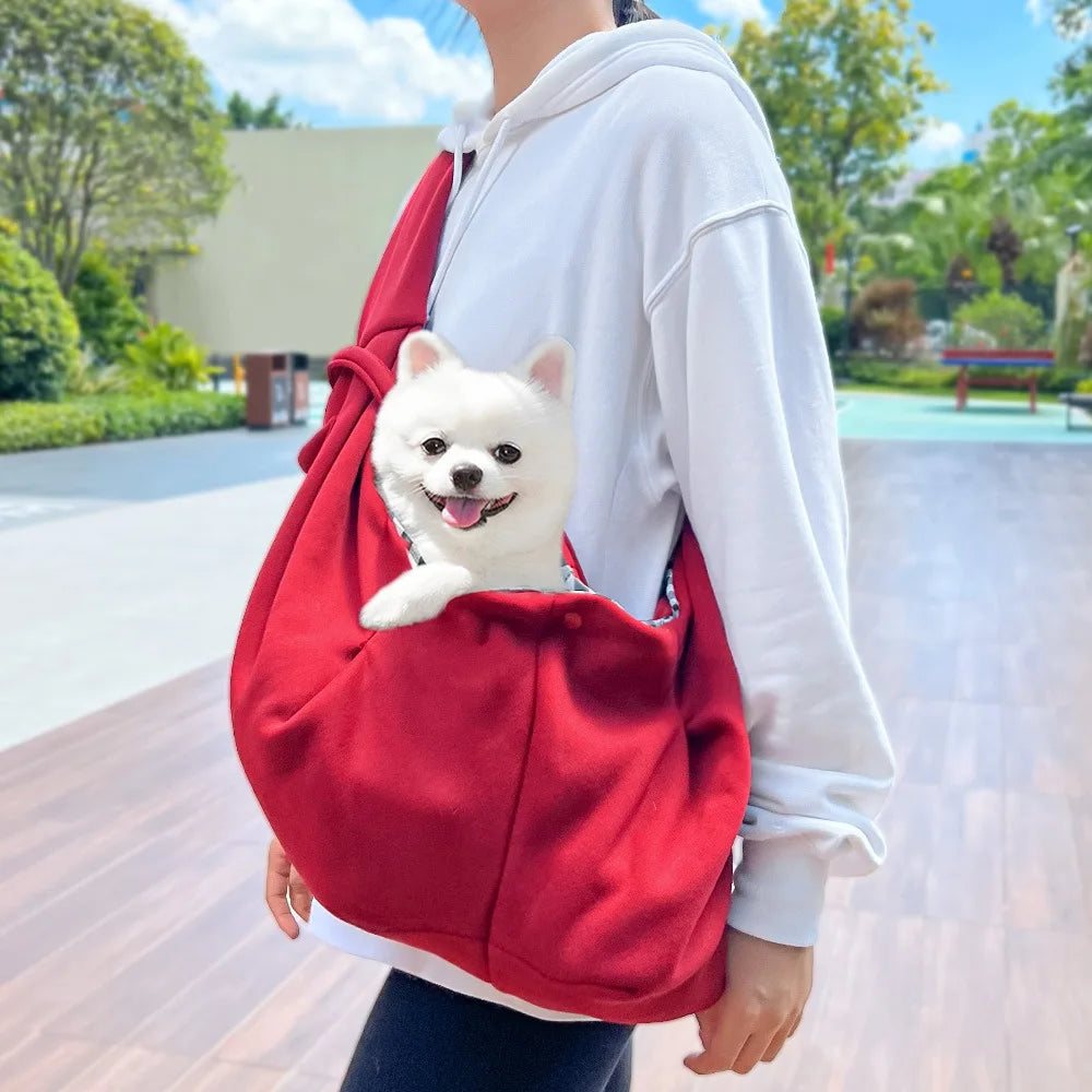 Quilted Cat Carrier Sling – Warm Winter Travel Bag