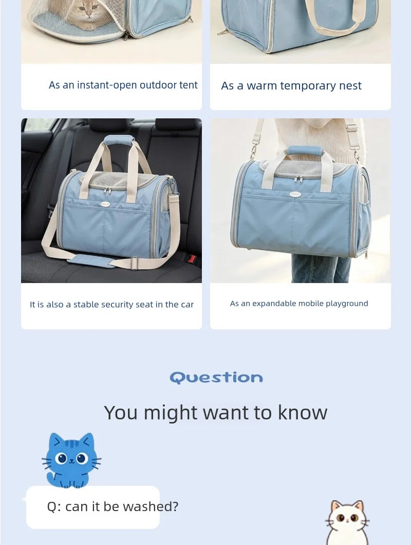Airline-Approved Pet Travel Carrier Bag