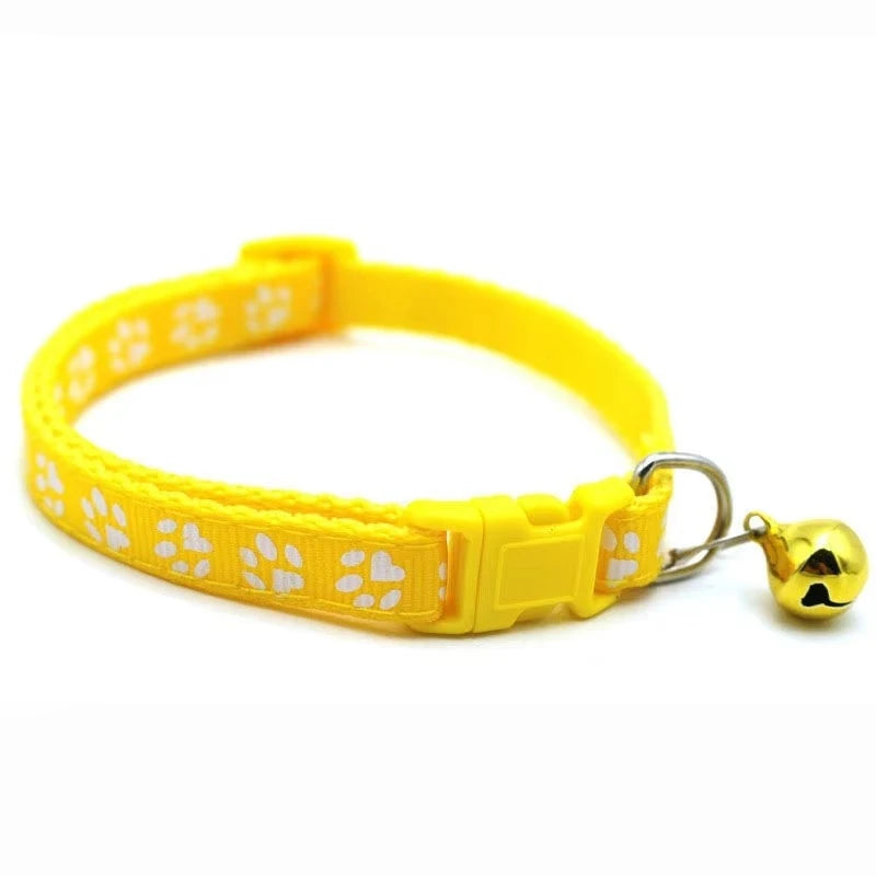 Colorful Cat Collar with Bell – Adjustable & Cute