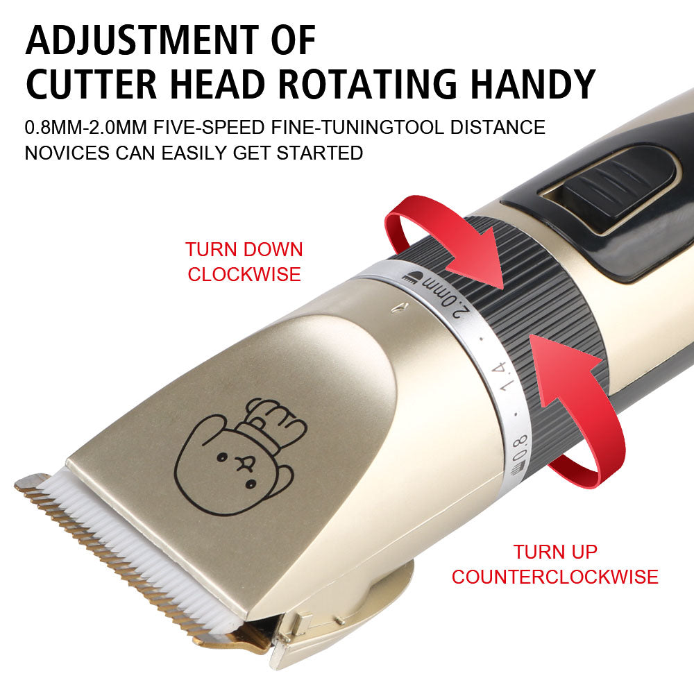 Electric Pet Hair Clipper Set – Grooming Trimmer Kit
