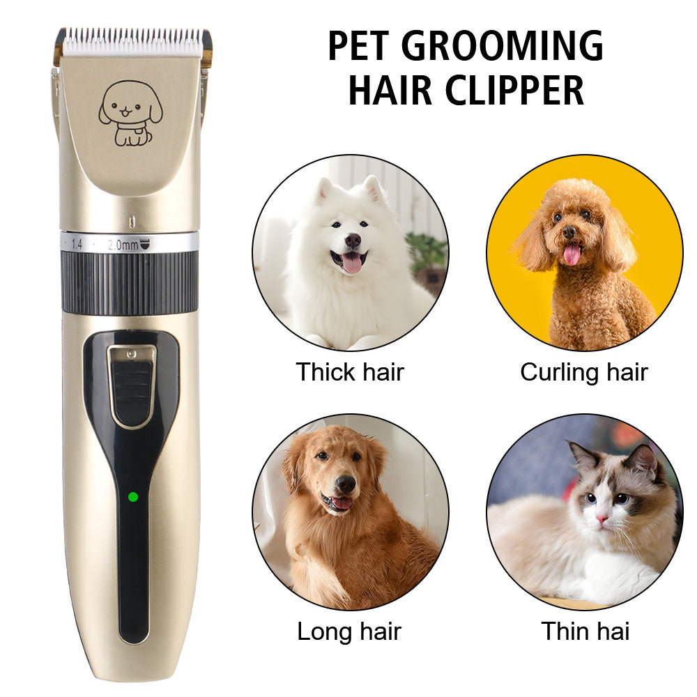 Electric Pet Hair Clipper Set – Grooming Trimmer Kit
