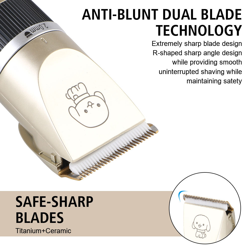 Electric Pet Hair Clipper Set – Grooming Trimmer Kit